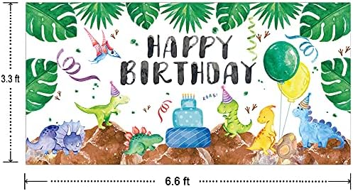 Nagy Akvarell Dinoszaurusz Boldog Születésnapot Felirat, a Gyerekek Dinoszaurusz Szülinapi Parti Kellékek Dekoráció, Dinoszaurusz