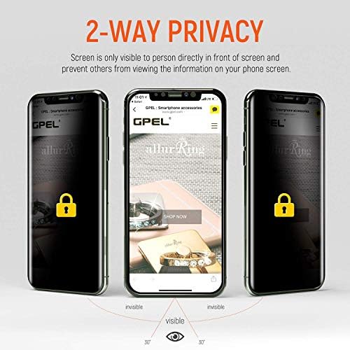Gpel Adatvédelmi képernyővédő fólia iPhone 11 Pro Prémium Japán Asahi Igazi Edzett Üveg Esetben-Barátságos Munka a Legtöbb