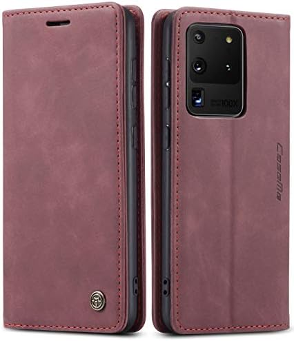 SINIANL Samsung Galaxy S20 Plusz Esetben Galaxy S20 szilikontok, Régi Tárca az Esetben a Könyv Összecsukható Flip tok Állvány