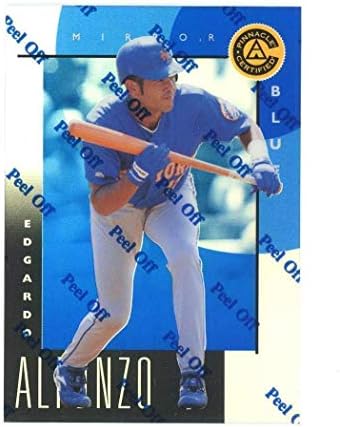 1998 Pinnacle Hiteles Tükör Kék 78 Edgardo Alfonzo Csőd Vizsgált Probléma - Aláírás Nélküli Baseball Kártyák