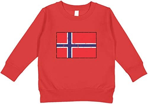 Amdesco Norvégia Norvég Zászló Kisgyermek Pulóver