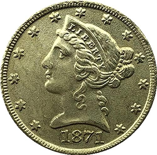 1871-Ben Az Amerikai Szabadság Sas Érme, Arany-Bevonatú Fizetőeszköz Kedvenc Érme Replika Emlékérme Gyűjthető Érme Szerencse