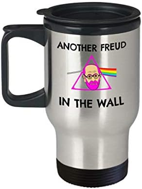 Pszichológia utazási bögre - egy Másik Freud a Fal - Vicces pink Freud pszichológus vicc ajándékok - Sigmund Freud pszichoterapeuta