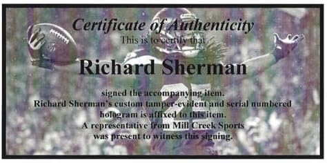 A Seattle Seahawks Richard Sherman Dedikált Kék Nike Twill Jersey Méret L RS Holo Raktáron 94463 - Dedikált NFL Mezeket