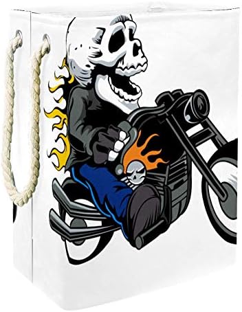 Inhomer Csontváz Vezetés Egy Motorkerékpár, 300D Oxford PVC, Vízálló Szennyestartót Nagy Kosárban a Takaró Ruházat, Játékok