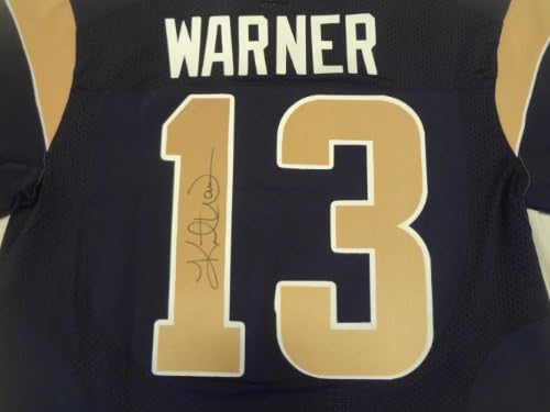 Kurt Warner Aláírt Egyedi Jersey W/BIZONYÍTÉK Kép Kurt Aláírása Nekünk, Super Bowl MVP, a PSA/DNS Hitelesített