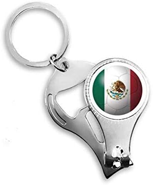 Mexikó Nemzeti Zászló Labdarúgás Labdarúgás Köröm Zimankó Gyűrű Kulcstartó Sörnyitó Clipper