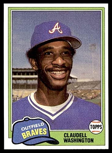 1981 Topps 854 T Claudell Washington Atlanta Braves (Baseball Kártya) NM/MT Bátrabbak