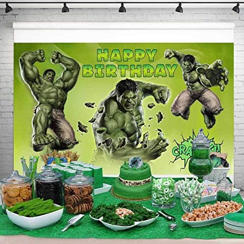 Mosoly Világ Hulk Party Kellékek Fotózás Hátterekkel 5x3ft Szuperhős Téma Háttér Gyerekek, Gyerekek, Fiúk, Születésnapi Fotó