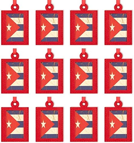 Kubai Zászló Összegyűrt Papír Mini Karácsonyi Kép Díszek Éreztem Lóg képkeret Fél Ünnep, Esküvői Ajándékok