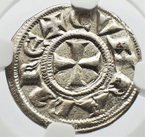 EZ 1139-1339 HIRDETÉS Olaszország Genova olasz Ezüst Érme Grosso AU55 NGC