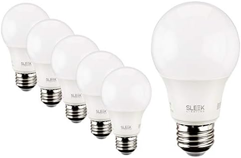 SleekLighting 9W 19 Szabályozható LED izzó (6 db)-65W Egyenértékű-Általános Célú Háztartási Világítás Izzó Meleg Fehér (3000k)