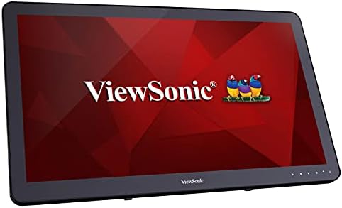 ViewSonic TD2430 24 Hüvelykes, 1080p 10 pontos Multi-Touch Képernyő Monitor HDMI-vel, valamint DisplayPort.