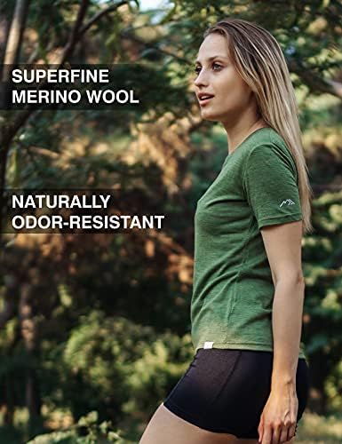 Merino.tech Merino Gyapjú T-Shirt a Nők - Merinó Gyapjú alapréteg Női Rövid Ujjú Póló