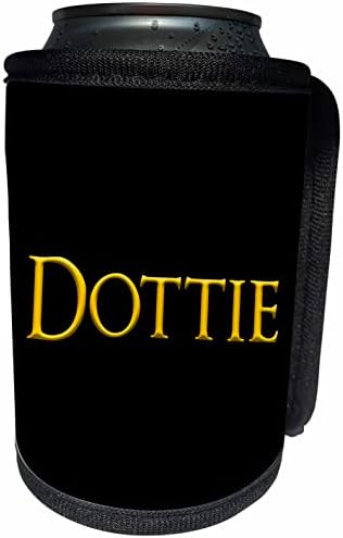 3dRose Dottie népszerű nő nevét az Amerika. Sárga. - Lehet Hűvösebb Üveg Wrap (cc-366845-1)