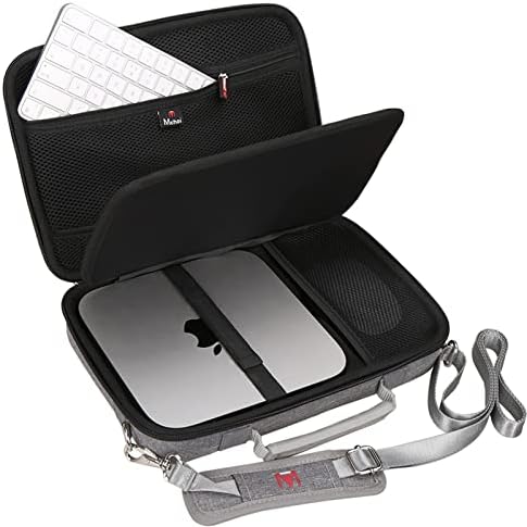 Mchoi Ütésálló hordtáska, Állítható vállpántok, Apple Mac Mini M1, Apple Magic Billentyűzet & Magic Mouse Esetben Csak