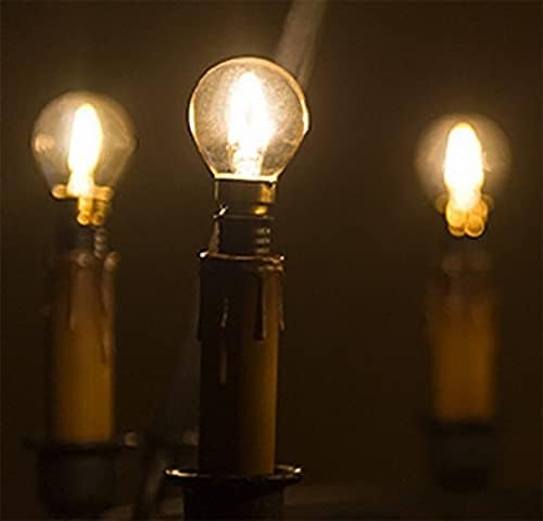 E14 Vintage Edison LED Izzó 1W G40 Antik Végtelen Fény(10W Csere) Mini Gömb Izzó Kör Edison LED Izzó Otthoni Világítás, Meleg