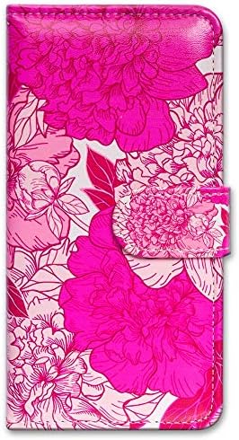 Bcov iPhone 12 Mini Esetében, Meleg, Rózsaszín Bazsarózsa Bőr Flip Telefon tok Pénztárca Fedezi a Kártya Foglalat Jogosultja