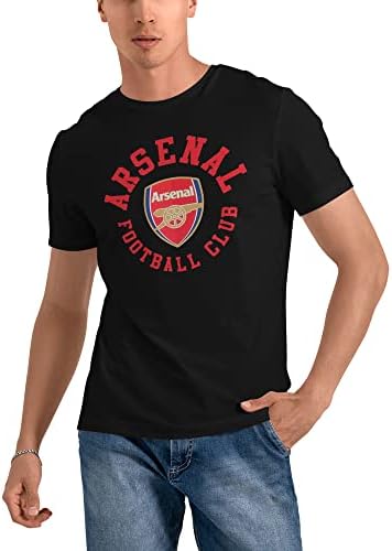 Az Arsenal F. C., Póló, Férfi Pamut Póló Klasszikus, Kényelmes, Rövid Ujjú Póló Új Streetwear Harajuku Tshirt Felső Fekete
