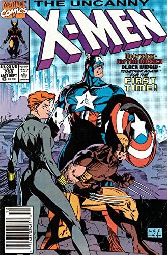 Rejtélyes X-Men, A 268 (Újságos) VF ; Marvel képregény | Jim Lee Amerika Kapitány Fekete Özvegy
