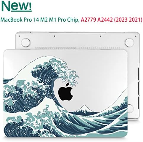 Lehet, hogy Chen Ügy MacBook Pro 14 Hüvelyk 2021 2023 Kiadás A2779 M2 & A2442 M1 Pro/Max Chip Touch ID Műanyag Kemény Héj