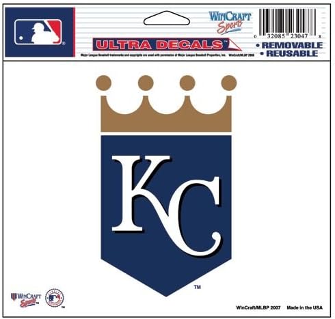 WinCraft MLB Kansas City Royals 14419071 többfunkciós Színes Matrica, 5 x 6