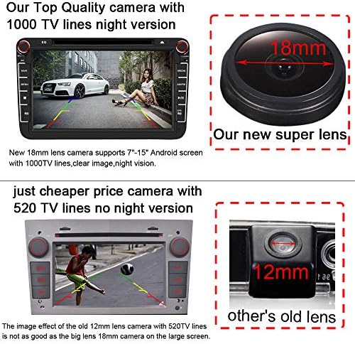 Navinio 1280 * 720 Pixel 1000TV Vonalak Színes CCD Vízálló Jármű Autó Visszapillantó Biztonsági Kamera 170° Fordított Kamera