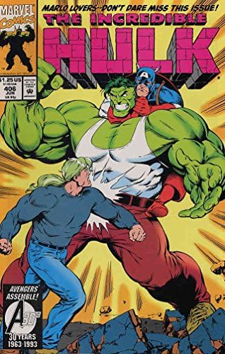 A hihetetlen Hulk, A 406 VF/NM ; Marvel képregény | Peter David - Amerika Kapitány
