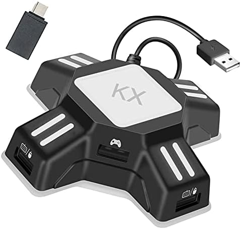 Billentyűzet, Egér, Adapter, Hordozható Egér, Billentyűzet Átalakító Adapter PS4/Kapcsoló/Xbox/PS3, KX Gamepad Vezérlő Adapter