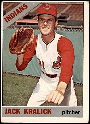 1966 Topps 129 Jack Kralick Cleveland indians (Baseball Kártya) FAIR Indiánok