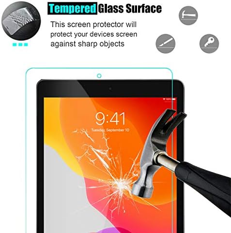 [2 csomag] TDA iPad 10.2 es Üveg kijelző Védő fólia (2021/2020/2019 megjelent, 9./8./7. Generációs) Edzett Üveg Film [Crystal