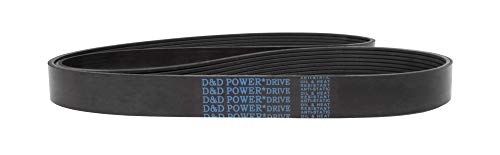 D&D PowerDrive 6PK1130 Metrikus Normál Csere Öv, Gumi, 6