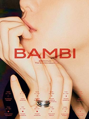 EXO Baekhyun Bambi 3. Mini Album Jewel Case Verzió Random Fedezze CD+8p Dalszöveg+1p AR Klip Kártya+1p AR fénykép kártya+Nyomkövető
