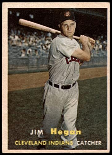 1957 Topps Baseball 136 Jim Hegan Cleveland Indians Kiváló