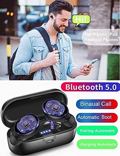 Hoseili 2023 új editionBluetooth Fejhallgató.Bluetooth 5.0 Vezeték nélküli Fülhallgató in-Ear Sztereó Hang Mikrofon Mini