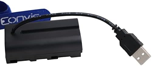 Eonvic Power Adapter Atomos Sógun Monitor NP-F970 DC Csatlakozó Dummy Akkumulátor-USB