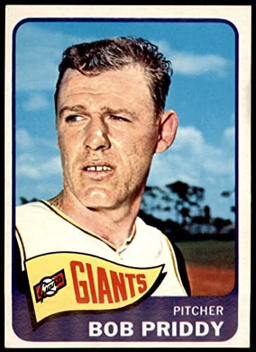 1965 Topps 482 Bob Priddy San Francisco Giants (Baseball Kártya) EX Óriások