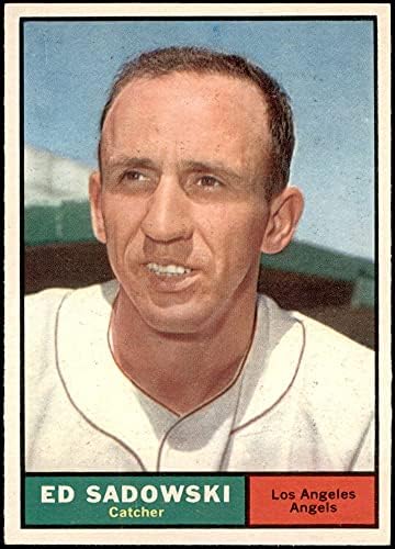 1961 Topps 163 Ed Sadowski Los Angeles Angels (Baseball Kártya) EX/MT+ Angyalok