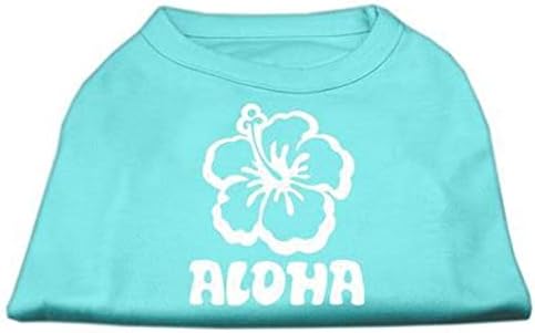 Délibáb Pet Termékek Aloha Virág Képernyő Nyomtatás, Póló, Nagy, Zöld