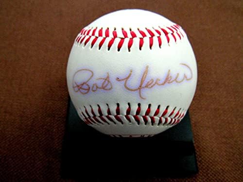 Bob Uecker Hangja A Brewers Aláírt Auto 2003 Hof Indukciós Baseball Szövetség - Dedikált Baseball