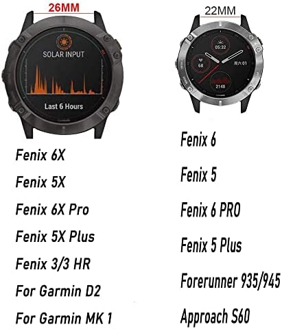 SAWIDEE Watchband a Garmin Fenix 6 6X Pro 5 5X Plusz 3HR Zenekar Megközelítés S60 S62 3 PULZUSMÉRŐ Óra gyorskioldó Easyfit