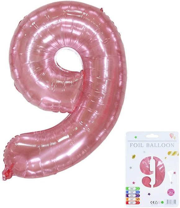 32-hüvelyk papír kártya zselé, crystal pink független csomagolás 0-9 digitális lufi, szülinapi parti ünnepi hangulatot meghatározott