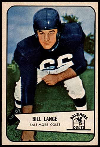 1954 Bowman 62 Bill Lange Baltimore Colts (Foci Kártya) EX/MT Colts-Dayton