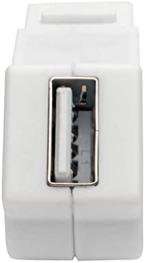 Tripp Lite USB 2.0 Panel szerelő Csatlakozó Keystone Jack White F/F Ferde (U060-000-KPA-WH)