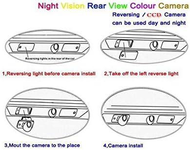 Fordított Vissza Kamera / Parkoló Kamera / HD CCD RCA NTST PAL / Rendszámtábla Lámpa OEM Nissan Almera N16 2006~2014