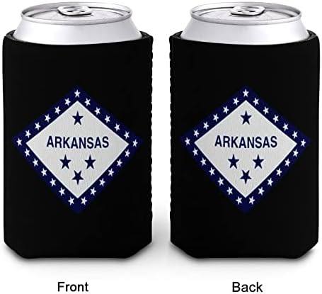 Az Arkansas-i Zászló Újrafelhasználható Kupa Ujjú Jeges Kávé Szigetelt pohártartó, Aranyos Mintával, a Forró Hideg Italok