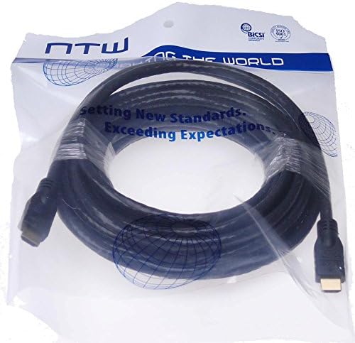 NTW 25 ft. Igaz Csatlakozó HDMI-kábel (CMP névleges), 24 AWG, aranyozott Csatlakozó, Made in USA - NHDMI3-25MMP