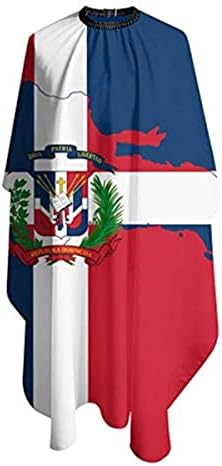 Nuboxx Dominikai Köztársaság Zászló, Szalon, Haj Vágás Cape Ruhával Fodrász, Fodrászat Wrap Hajvágás Kötény Ruhával Stílus,