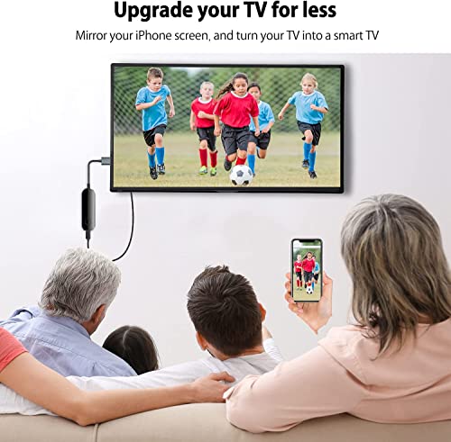 lulaven Vezeték nélküli HDMI Adapter, Streaming-Készülék az iPhone TV, 4K HD-Videó-Audió Szinkron, HDMI Adapter iPad, 5G