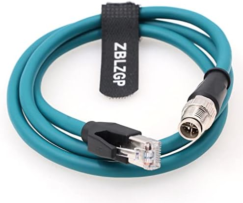 ZBLZGP M12 8 Pin-X-Kód Férfi RJ45 Cat6a Ethernet Árnyékolt Kábel a Cognex Ipari Kamera (1M)